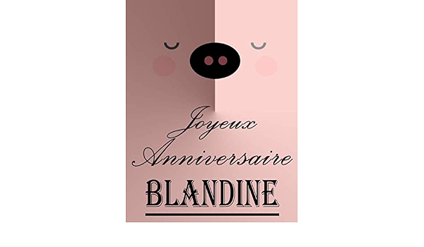 Joyeux Anniversaire Blandine Cahier De Dessins Carnet De Croquis Personnalise Format Extra Large 550 Pages A Remplir De Croquis Unique D Anniversaire Pour Filles French Edition Personnalises