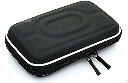 Horen Black Hard Carry Case Cover Bag Zipper Cover Pouch 2.5" HDD 5" GPS Garmin Nuvi