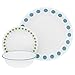 Corelle - 1124369 Corelle Service for 6, Chip Resistant, South Beach dinner plates, 18-piece