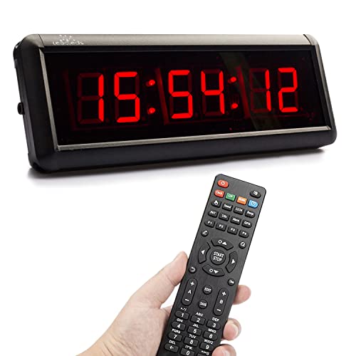 Leadleds 1.5 inch Gym Timer, Digital Clock Display Countdown Count Up ...