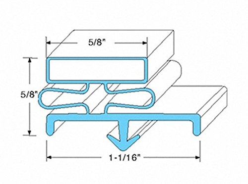 Beverage Air 703-963D-03 Magnetic Door Gaskets for Freezers/Coolers/Refrigerators 21-1/8" x 23"