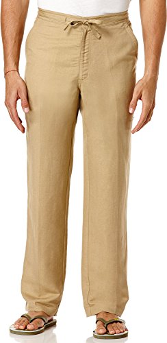 Drawstring Pant with Back Elastic Waistband, Cornstalk, Medium x 32L