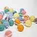 Decomod 100% Wool Felt Ball Garlands 9FT Long 35 Balls - Pastel Soft Spring Colors