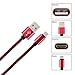 USB C Cable, UNISAME (6pcs Pack) 6Ft Braided USB Type-C 3.1 to USB 2.0 Data Charging Cable Reversible Connector Cord for Galaxy S8 S8+ C9 Pro, Moto Z, LG G6 G5 V20, Nexus 5X 6P, Oneplus 3 5 and more