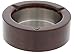 Juvale Wooden Cigarette Ashtray - Round Wood Ashtrays with 3 Slots for Indoor Outdoor Use - Tabletop Cigarette Ash Holder Ideal for Office Bar Decoration - Reddish Brown Finish, 4 Inches in Diameter