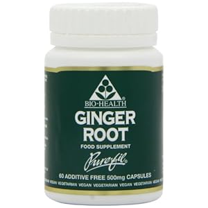 Bio-Health 500mg Ginger Root Powdered – Pack of 60 Capsules