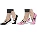 Flyen Women's Ballet Grip Socks (2 Packs) for Barre Pilates Yoga