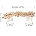 Yean Bride Wedding Hair Comb Leaf Hair Piece Bridal Hair Accessories for Women and Girls (Gold)