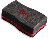 Weber Cleaning Sponge 2 Piece Set Dual Sided Grill Scrubber Black view 4