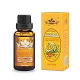 Ownest Ginger Massage Oil,100% Pure Natural Lymphatic Drainage Ginger Oil,Spa Massage Oils,Repelling Cold and Relaxing Active Essential Oil-30ml
