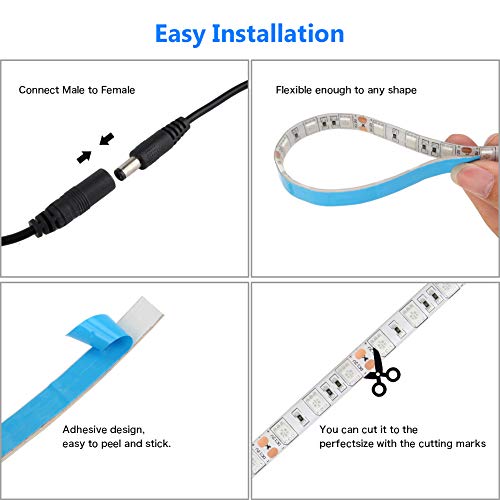 Grow Light Plant,BLIIFUU Adjustable 3pcs Timing Growing Lamp Grow Light Strips with 2A Power Adapter Red/Blue 4:1 Flexible Soft Grow Light Strips with 3/9/12H Memory Timing for Indoor Plants, Hydropon