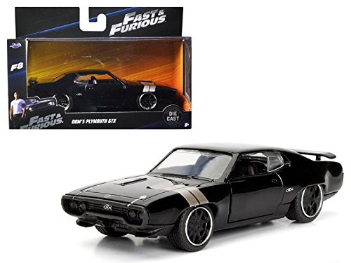 NEW 1:32 JADA TOYS COLLECTOR'S SERIES FAST & FURIOUS - BLACK DOM'S PLYMOUTH GTX Diecast Model Car By Jada Toys