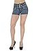 G208SH-P – Plus Size, Butt Lifting, Levanta Cola, High Waist Denim Shorts