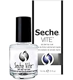 Seche Vite Dry Fast Top Nail Coat, Clear - .5 oz. oz