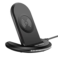 Mkcether Qi Wireless Fast Charger Stand Charging Multi-Function Wireless Automatic Induction for Qi-Enabled Phone for Samsung Galaxy Note10 / 10+