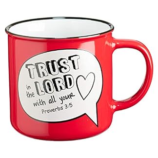 Mug-Trust-Speech Bubble-Red (Enamel) (11 Oz)