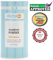 fresh dog dry shampoo powder
