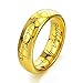 Elove Jewelry 6mm Tungsten Ring Gold Plated Rings