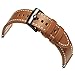 Valkit for Gear Sport/Gear S2 Classic Bands - Genuine Leather Replacement Watch Band, Bracelet Strap with Stainless Steel Clasp for Gear Sport SM-R600/Gear S2 Classic Smart Watch (SM-R732/735) - Brown