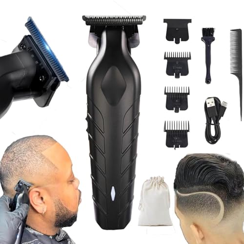 Cordless Rechargeable Zero-Gapped Safety Hair Clipper for Men, Fast Carving, Instantly Do Crispy Line Ups