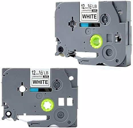 LaBold TZ TZe 231 TZ-231 TZe-231 Label Tape Black on White Standard Laminated Cartridge Compatible for Brother P-touch TZ-231 TZe-231, 26.2'(12mm x 8M)
