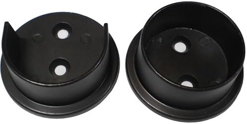 Nuk3y Heavy Duty Metal Steel Closet Pole Socket Set 1-1/2" (Oiled Rubbed Bronze)