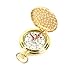 DETUCK(TM Pocket Compass Outdoor Compass Antique Hiking Hunting Camping Survival Compass Metal Compass Tool