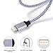 Cablex iPhone Charger 3Pack 3FT 6FT 10FT Nylon Braided Lightning Cable Cord Compatible with iPhone 7/7 Plus 6/6S Plus 5S/5C/5, iPad Pro/Air 2,iPod and More(White)