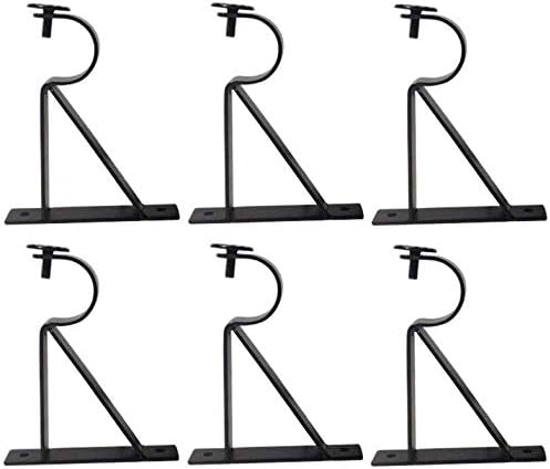 Amazon Com Tejatan Curtain Rod Brackets Black Also Known As