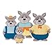 Li'l Woodzeez Wolf Family Set – GrayPaws Wolves with Storybook – 5pc Toy Set with Miniature Animal Figurines – Family Toys and Books for Kids Age 3+