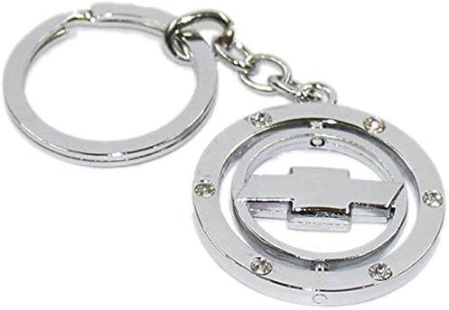 Homeproducts4u Keychain Chevrolet Stunning Key Chain Accessories for Car Bike House Office Key Holder Best Quality-Diamond Metal