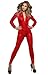 Amour- Catsuit Women Bodysuit Zip up Clubwear Stripper