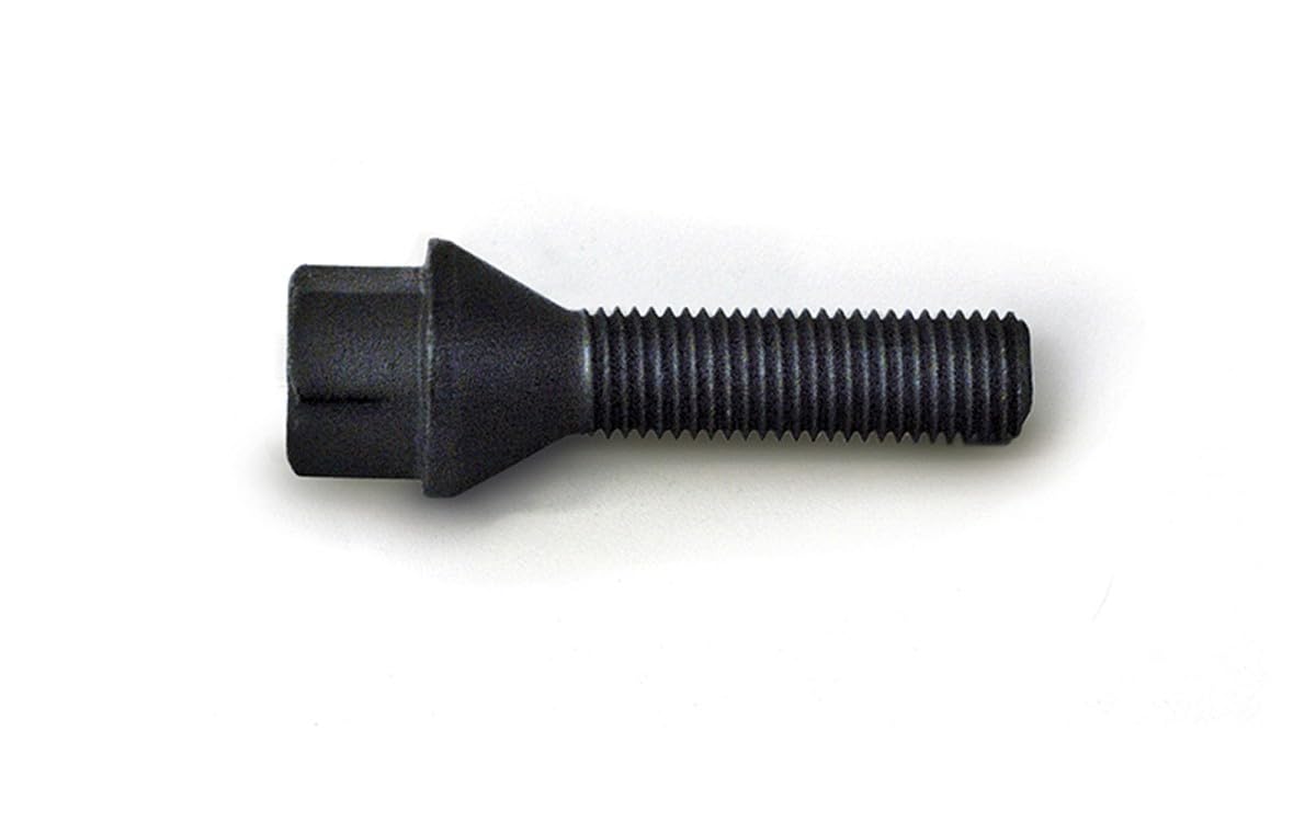 H&R Wheel Bolt Taper Seat M12 x 1.50 - Length 40 mm - Black