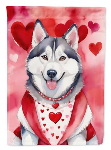 Caroline's Treasures DAC5442GF Siberian Husky My Valentine Garden Flag Mailbox…
