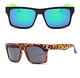Super Clean Revo Lens Black Out Dark Frame Quality Sports Shades Designer Fashion Sunglasses with Colorful Mirrored Lens