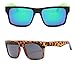 Super Clean Revo Lens Black Out Dark Frame Quality Sports Shades Designer Fashion Sunglasses with Colorful Mirrored Lens