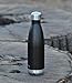 MIRA Stainless Steel Vacuum Insulated Water Bottle | Leak-Proof Double Walled Cola Shape Bottle | Keeps Drinks Cold for 24 Hours & Hot for 12 Hours (Black, 17 oz (500 ml, 0.53 qt))