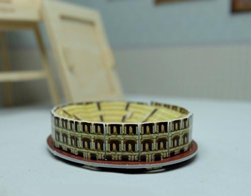Fonzafba Mini 3D Puzzles Architecture 'Colosseum' Easy for Baby 3 Years and More Mini Size 2.2" x 1.5"