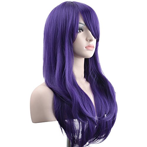 Ambielly 28" Wig Long Curly Wavy Women's Hair Cosplay Costume Wig