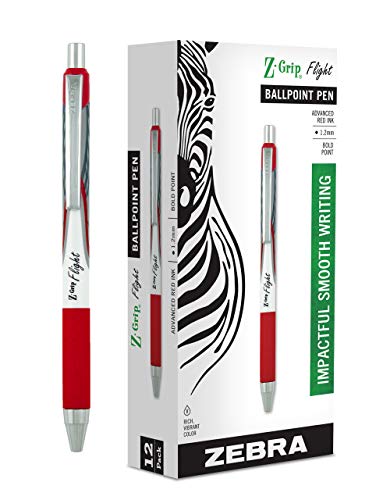 Zebra Z-Grip Flight Ballpoint Pen Red Ink