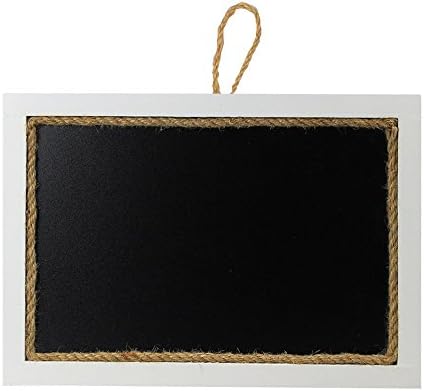SUPERIORFE Rustic Style Message Memo Chalkboard Sign, Blackboard (11''W X 15.3''L, WHITE)
