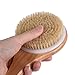 Chikoni Dry Bath Body Brush Back Scrubber with Anti-Slip Long Wooden Handle, Natural Bristles Body Massager, Perfect for Exfoliating, Detox and Cellulite, Blood Circulation, Good for Health