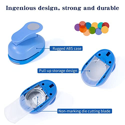 Katfort 2 Inch Circle Punch, Craft Hole Punch Shapes, Circle Punches