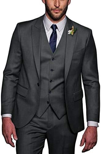 Faiokaver Men's Suits for Wedding Regular Fit Big and Tall Tuxedo Suits for Groom