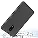 Nokia 6 Case, MicroP [Drop Protection] Slim Fit TPU Grip Bumper Clear Hard Plastic Backplate [Transparent] Hybrid Phone Case for Nokia 6 (Black)