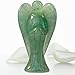 Earth Therapy Original Pocket Guardian Angel with Serenity Prayer Card - Green Aventurine Healing Stone Figurine - Bless Yourselves and Your Loved Ones