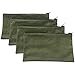 Heavy Duty 16 oz. Canvas Tool Bags with Metal Zippers Multi Purpose Waterproof Smart Storage Pouches Everyday Utility Tool Bags Organizer Best for Handymen Repairmen Woodworker (Green, Pack of 4)