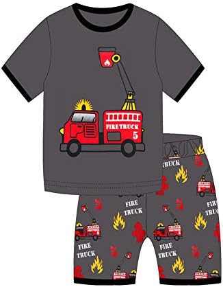 Boys Pyjamas Set Kids Pjs Long/Short Sleeve Sleepwear Tops Shirts & Pants Nightwear Children Outfit