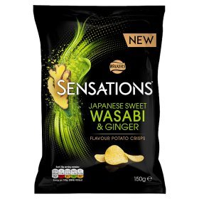 Walkers Sensations Japenese Sweet Wasabi And Ginger 150g