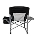 KingCamp Heavy Duty Steel Folding Chair/Director’s Chair with Cooler Bag and Side Tablethumb 1